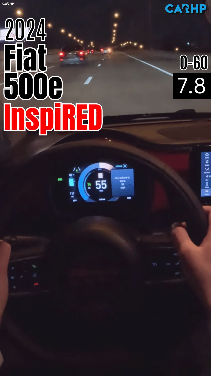 2024 Fiat 500e InspiRED 0-60 mph time