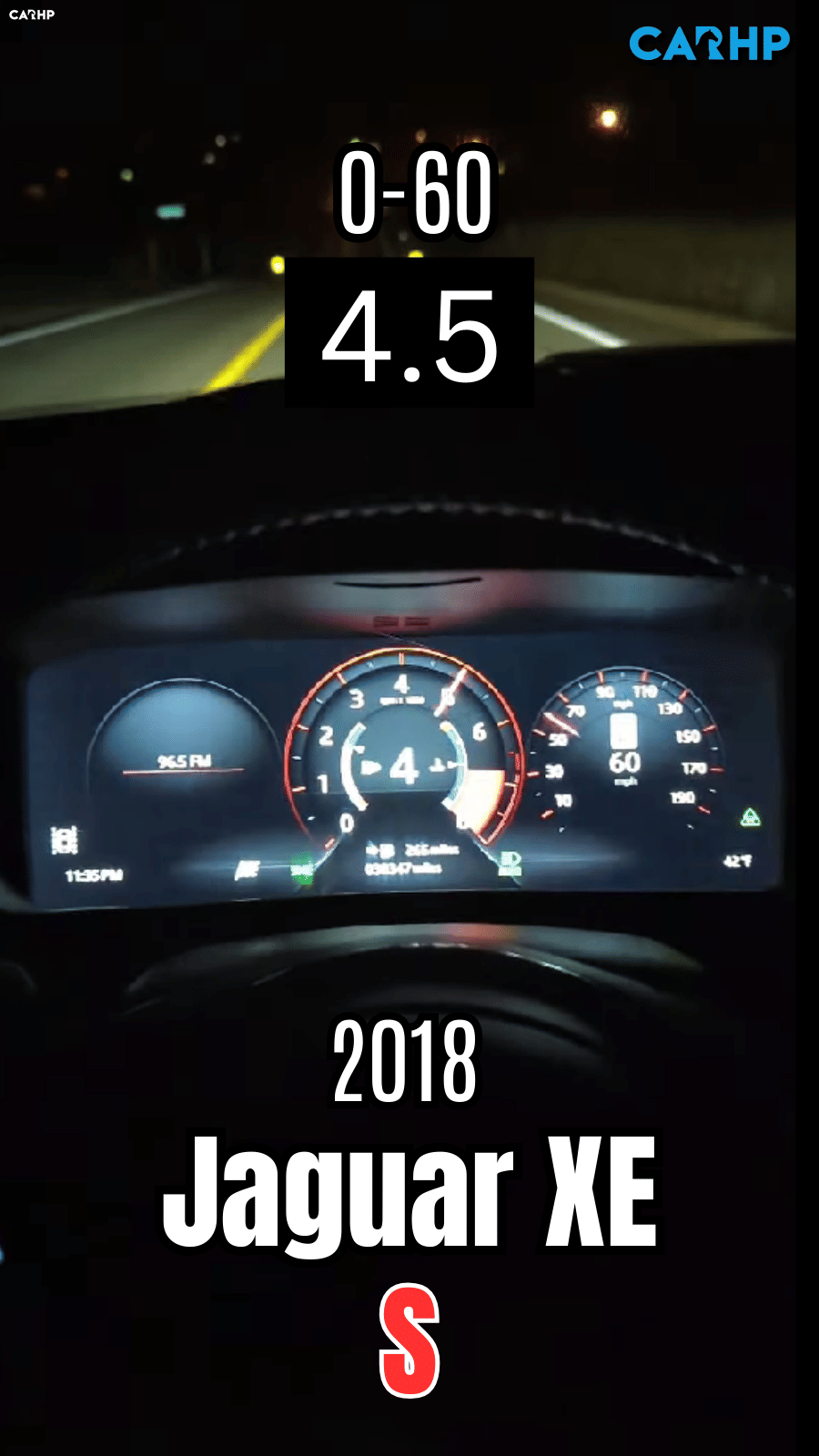 2018 Jaguar XE S 0-60 mph time
