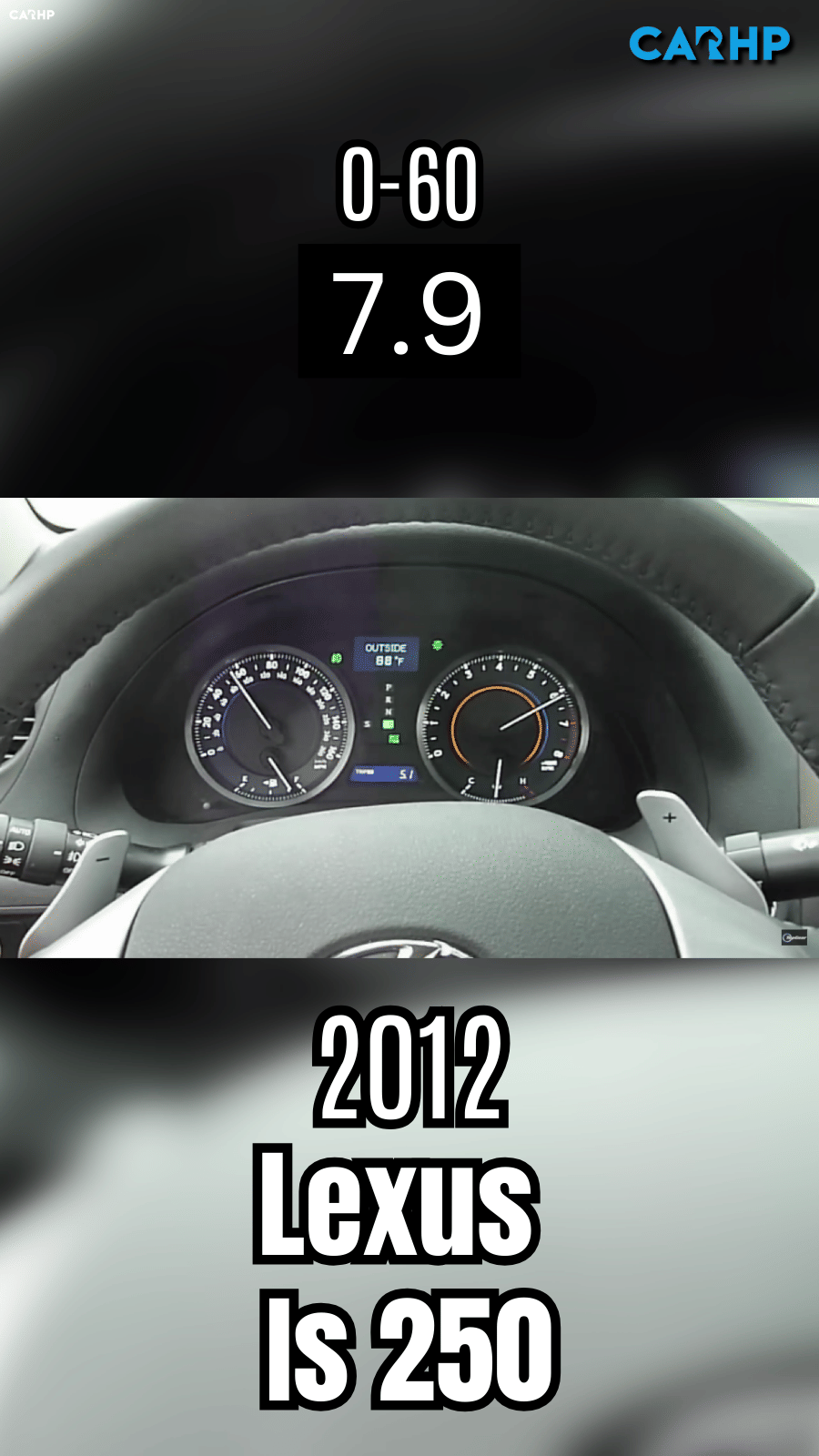 2012 Lexus IS 250 0-60 mph time