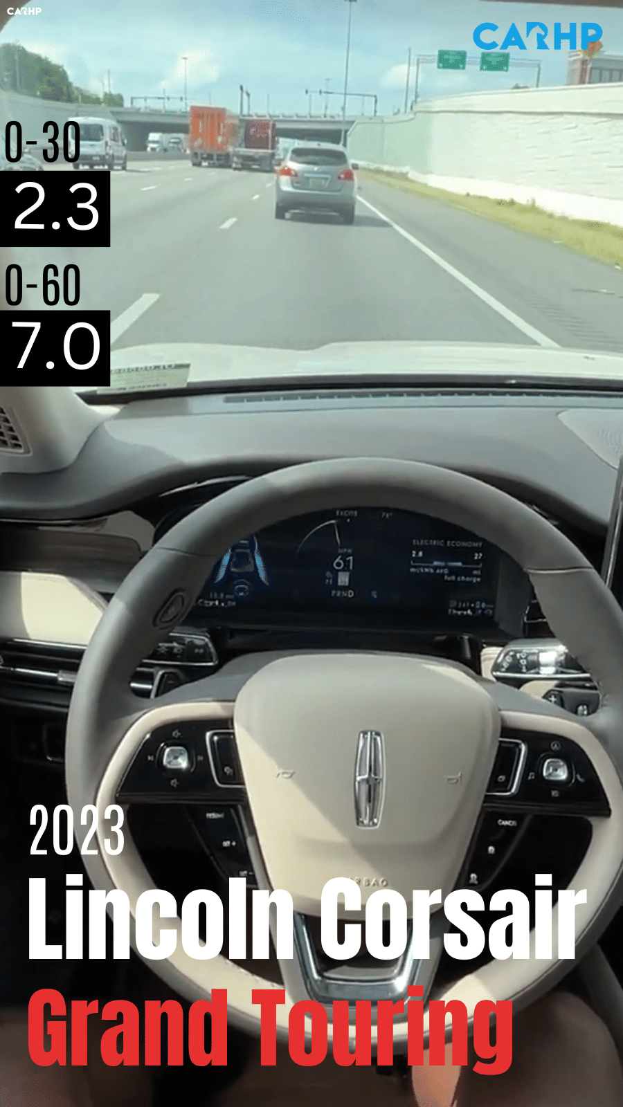 2023 Lincoln Corsair Grand Touring 0-60 mph times