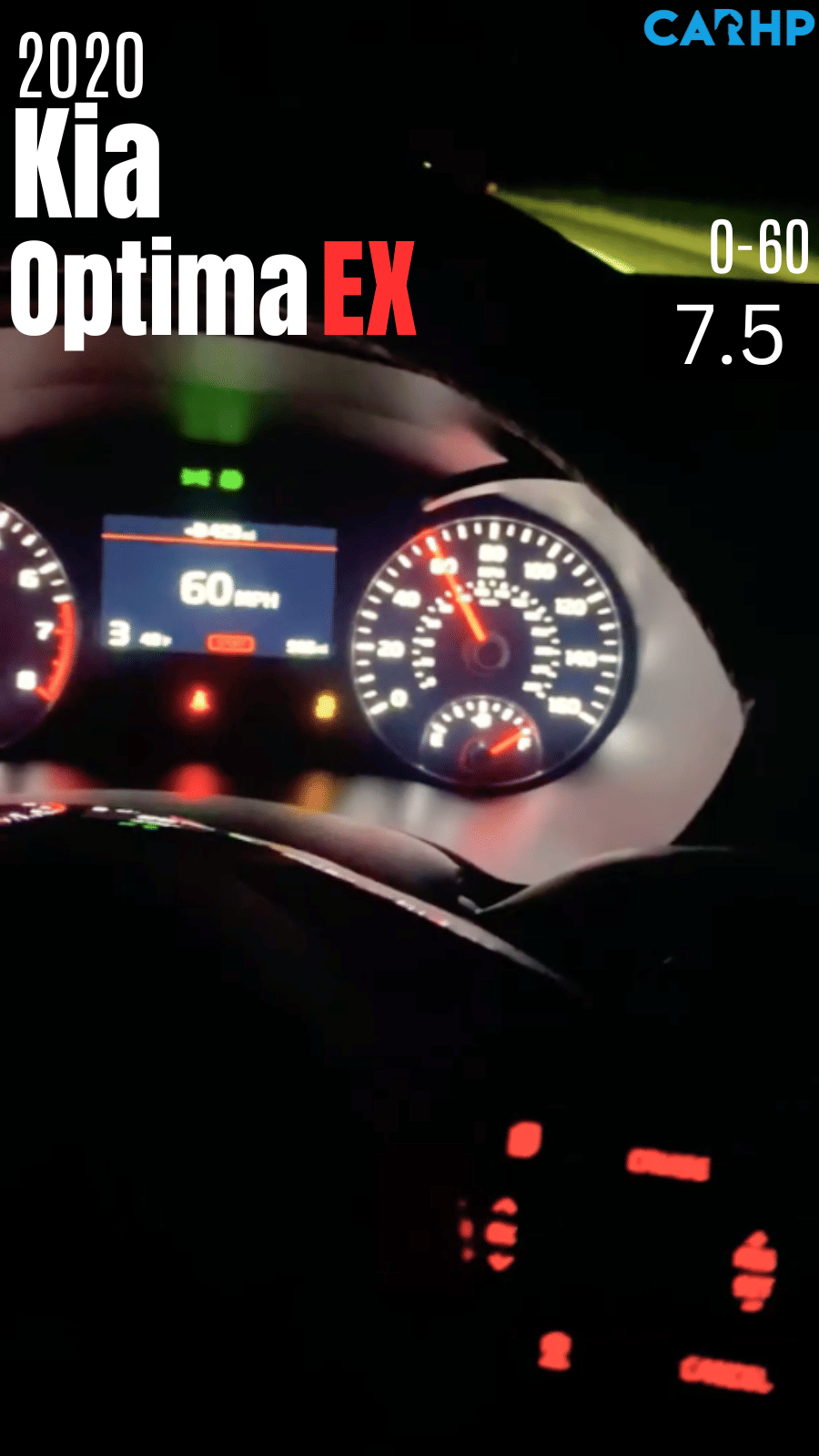 2020 Kia Optima EX 0-60 mph time