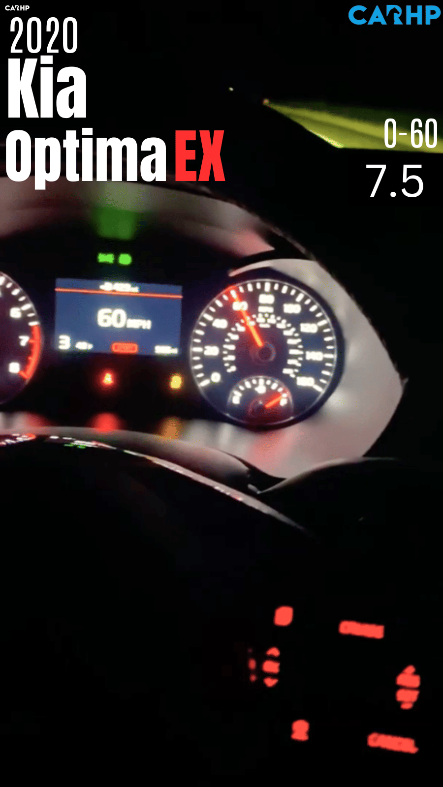 2020 Kia Optima EX 0-60 mph time