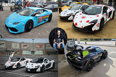 A closer look at the car collection of DeadMau5
